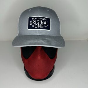 TaylorMade Original One Trucker Hat Golf Cap Adjustable Snapback Mesh Back Grey